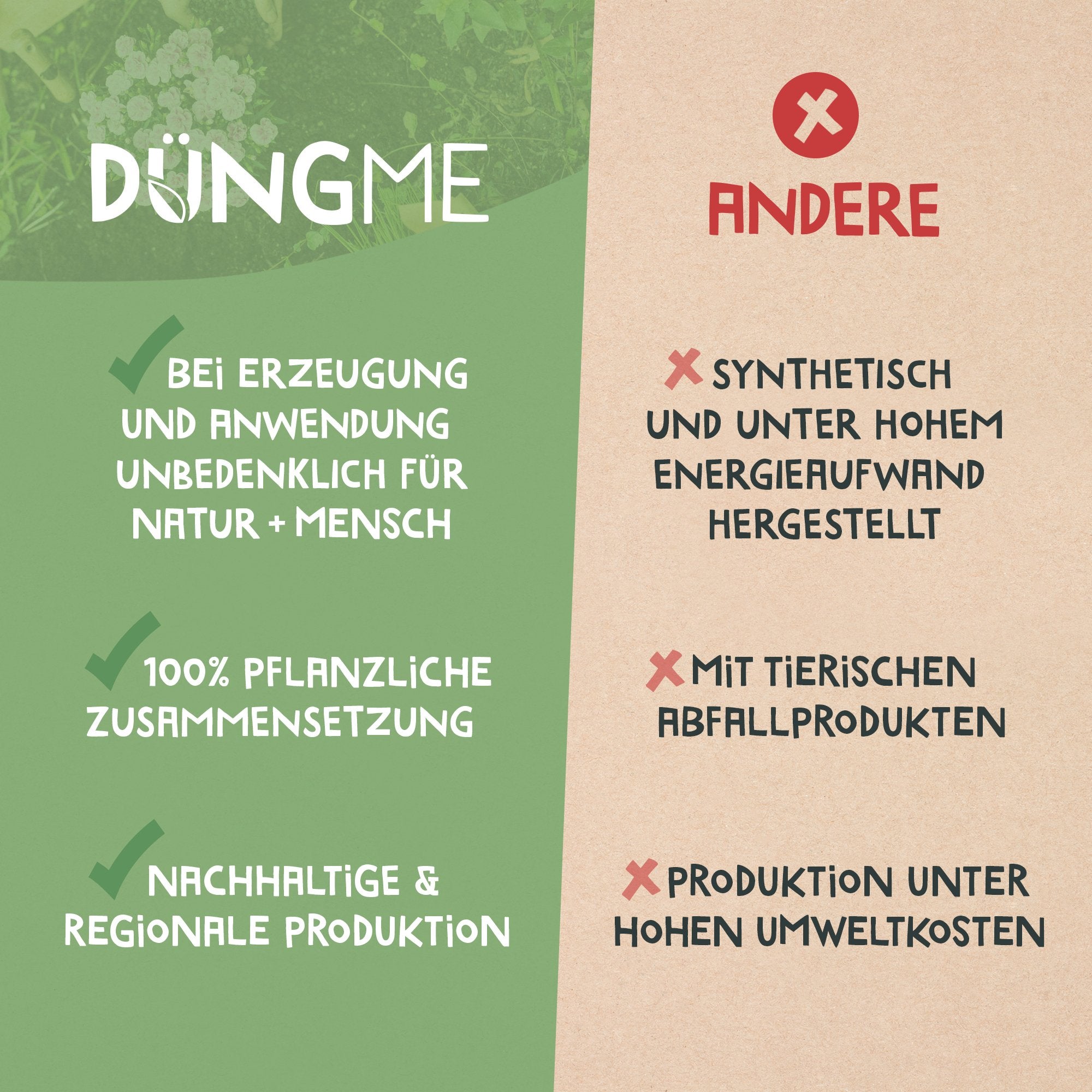 Universalduenger ist rein pflanzlich und stammt aus einer regionalen Produktion