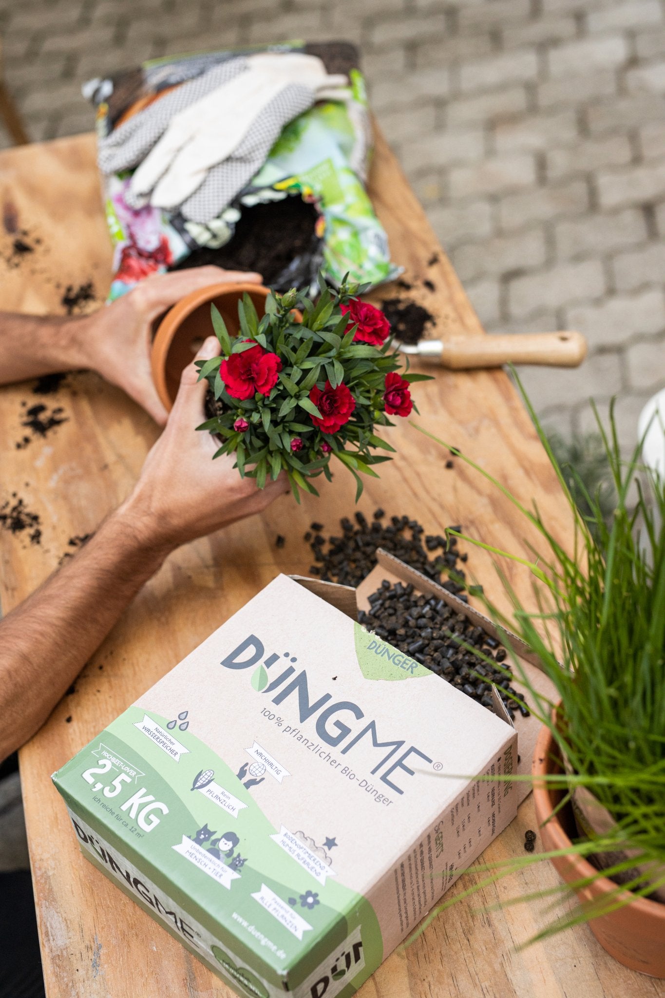 DüngMe Bio-Universaldünger: Organischer, rein pflanzlicher Naturdünger für biologisches Düngen.